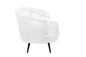 Диван ракушка для гостиниц Pearl Triple Boucle на черных ножках в интернет-магазине