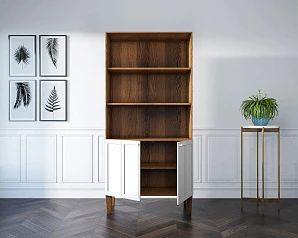 красивые Стеллаж двухстворчатый "Andersen" арт AN12/2WH
