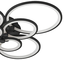 заказать Люстра Oris 8 rings black в интернет-магазине