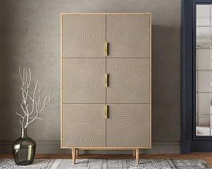 фото Большой комод с шестью дверками "Line" R20/beige