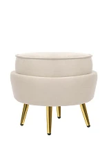 фото Пуф Pearl Adorn Beige в интерьере