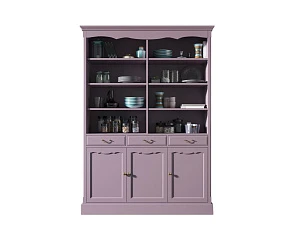 красивые Двухсекционный шкаф Leontina Lavanda для посуды арт ST9330/3L