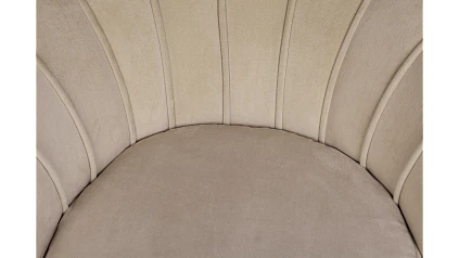 купить Кресло с пуфом ракушка Pearl Taupe