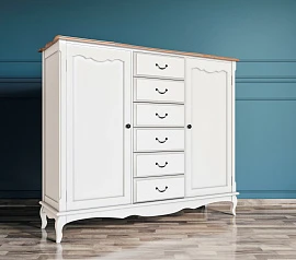 Комод «Leontina» с шестью ящиками и дверками арт ST9350 в интерьере