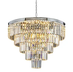 Люстра Odeon 5 Rings Chrome в интерьере