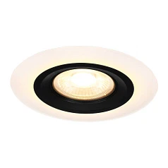 900915 Комплект встраиваемых светильников CALONGE, 3X4,8W (LED), 3000K, 1860lm, ?100, пластик, черный, белый