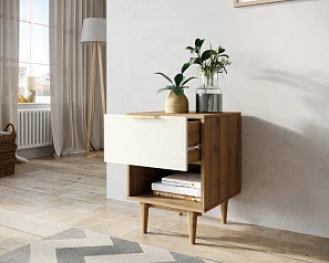 купить стильные Тумбочка с верхним ящиком "Line" LN10/GR1/beige