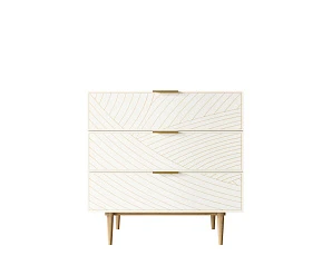 купить красивый Комод с тремя ящиками "Line" LN12/GR1/beige