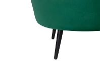 Низкое кресло ракушка Pearl Green V2 на черных ножках в интернет-магазине