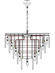 купить красивые Люстра Odeon 5 Rings Silver