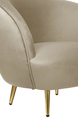 Мягкое кресло Small Benee Taupe в интерьере