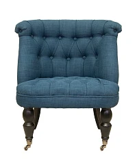 Низкое кресло каминное Aviana Indigo синий