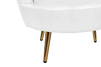 купить стильное Низкое кресло ракушка Pearl White в интернет-магазине