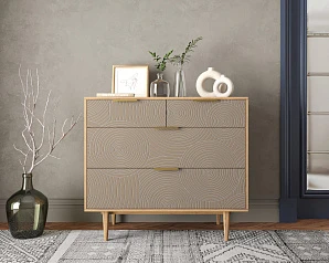 фото Комод с четыремя ящиками "Line" R22/beige в интерьере
