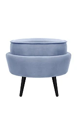 купить стильные Пуф Pearl Adorn Sky на черных ножках