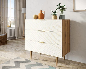 купить красивый Комод с тремя ящиками "Line" LN12/GR1/beige