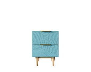 заказать Тумбочка с двумя ящиками "Line" LN07/GR1/blue в интернет-магазине