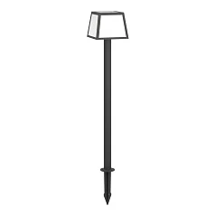 купить стильные 901075 Ландшафтный светильник на солнечной батарее с датчиком движения ALTILIA, 7,5W (LED), 3000K, 1000lm, IP65, H1060, пластик, чёрный/пластик, белый в интернет-магазине