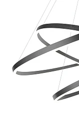 Люстра Orblaze 3 rings 800 black в интернет-магазине