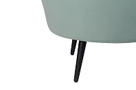 купить Низкое кресло ракушка Pearl Green на черных ножках