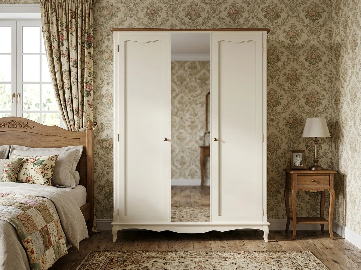 Шкаф "Леонтина (Leontina)" двухстворчатый с зеркалом арт ST9327Z на заказ