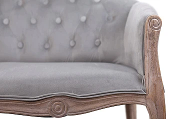красивый Двухместный дизайнерский диван Kandy Double Grey Velvet в интернет-магазине