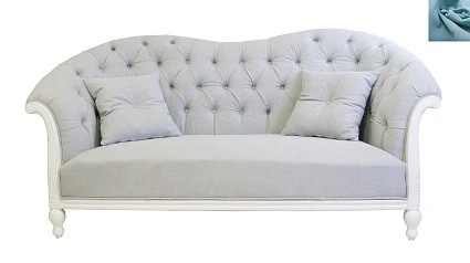 купить Французский диван для гостиниц Velina цвет голубой
