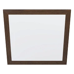 99475 Потолочный светильник PIGLIONASS, LED 32W, 4700lm, L645, B645, H55, сталь/пластик/дерево, белы в интерьере