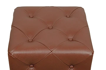 Дизайнерский пуф Amrit Light Brown Leather в интернет-магазине
