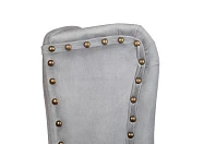 стильный Дизайнерский барный стул Skipton Grey Velvet
