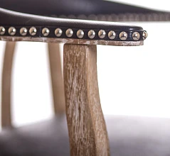 стильный Мягкий стул с подлокотниками Tanner Black Leather