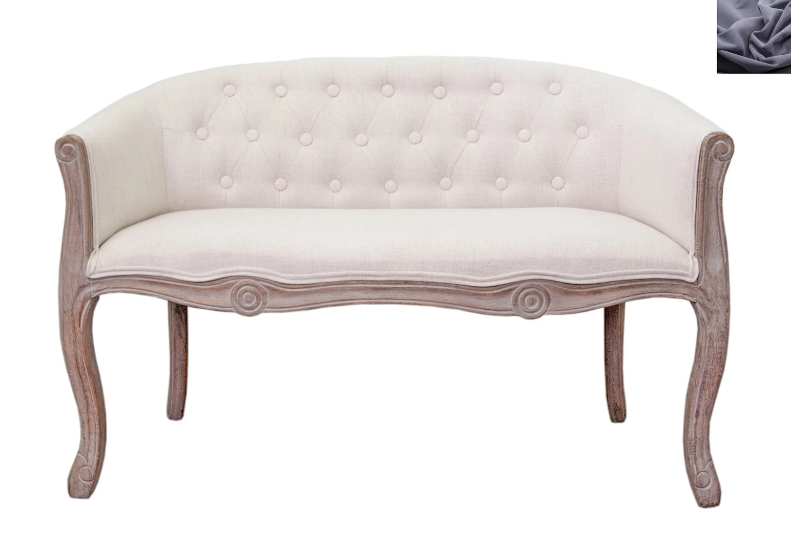 красивый Двухместный диван Kandy Double Beige цвет темно серый на заказ