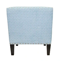 Мягкое полукресло с подлокотниками Mart Blue в интерьере