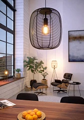 43965 Подвесной светильник (люстра) RINROE, 1X40W (E27), ?325, сталь, черный