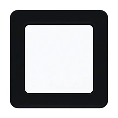 фото 99187 Светодиодный встраиваемый светильник FUEVA 5, 5,5W (LED), 117х117, ET26, 700lm, 4000K, сталь, черный в интерьере