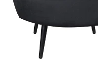 заказать Низкое кресло ракушка Pearl черный V2