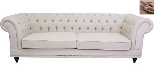 фото Диван мягкий арт-деко Neylan коричневый в интерьере