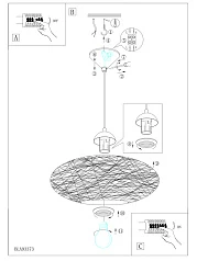 купить 93374 Подвесной потолочный светильник (люстра) CAMPILO
