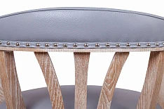 купить Мягкий стул с подлокотниками Tanner Gray Leather