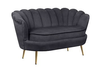 Дизайнерский двухместный диван Pearl Double Black в интерьере