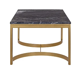 Журнальный столик прямоугольный Aron Marble-Gd в интерьере