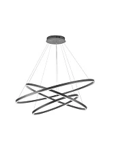 Люстра Orblaze 3 rings 600 black в интерьере