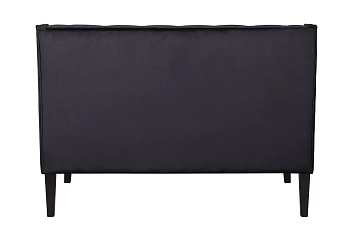 Прямой двухместный американский диван Sommet черный на заказ в интернет-магазине