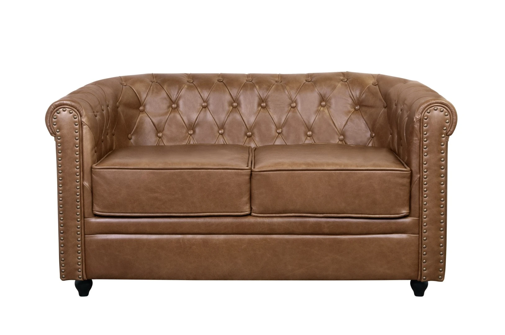 купить Кожаный диван лофт Karo Brown leather 2S в интернет-магазине