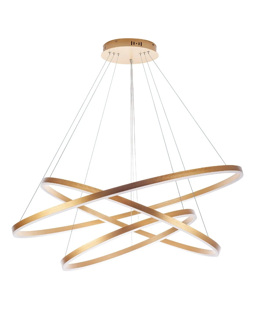 фото Люстра Orblaze 3 rings 1000 gold в интерьере