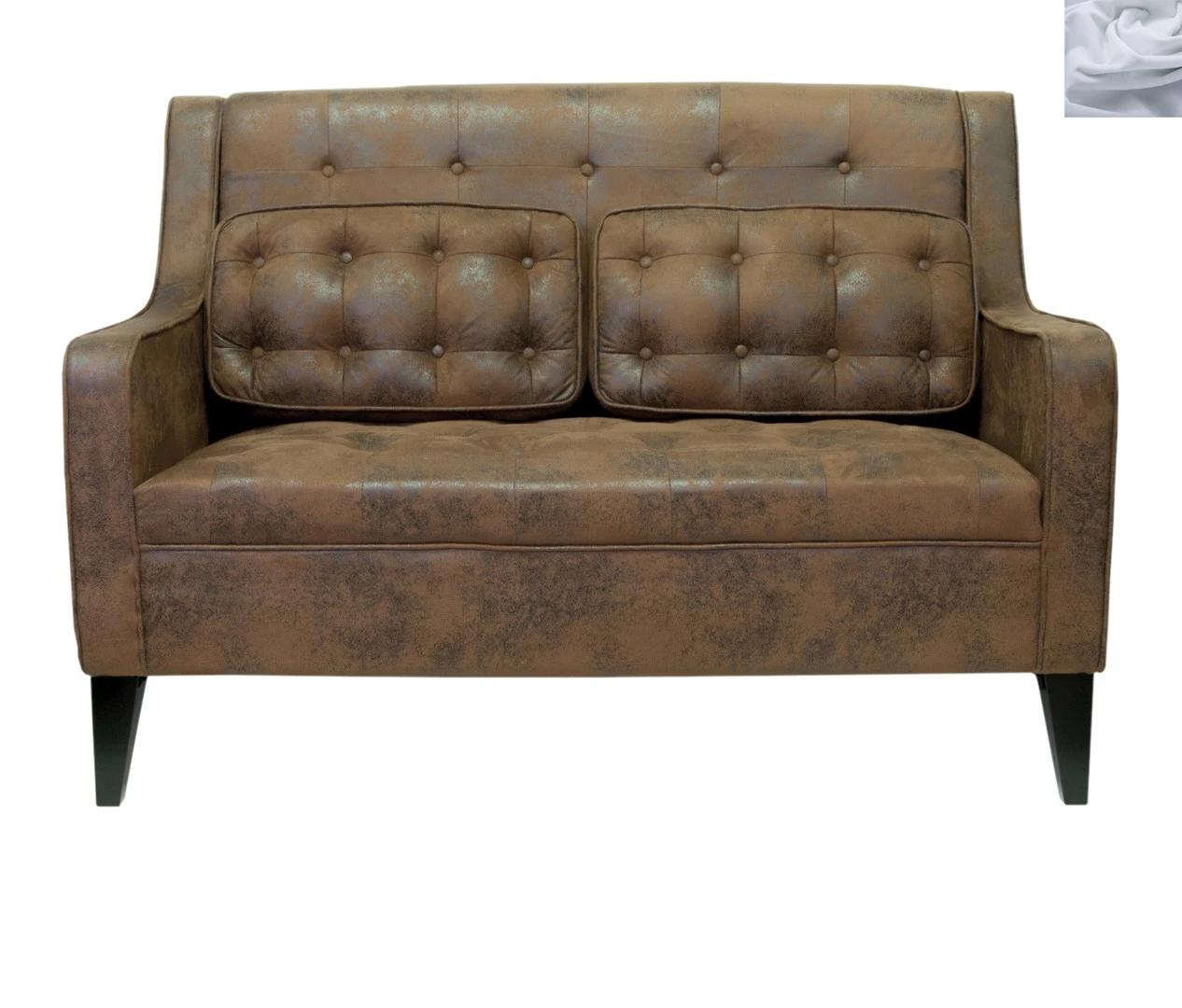 купить Дизайнерский двухместный диван Hublon Серый