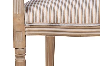 Мягкий стул с подлокотниками Volker Arm Orange Pinstripe