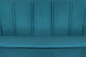 Диван для гостиниц Pearl Triple Marine Velvet на черных ножках в интернет-магазине