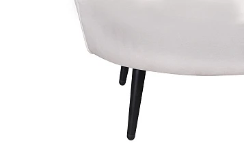 заказать Диван ракушка Pearl Double Beige на черных ножках