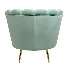 заказать стильное Низкое кресло ракушка Pearl Green